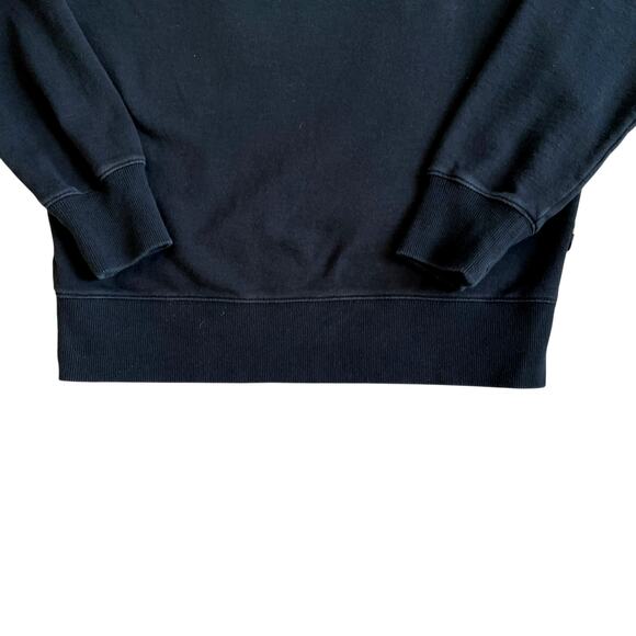 Rapha Chain Stitch Crew Neck Cotton Logo Sweatshirt Black Men's Medium - Picture 10 of 16